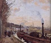 Camille Pissarro Mali in Hong Kong on the Seine painting